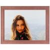 ArtToFrames 8x28 Inch Pink Picture Frame, This 1.50 Inch Custom Wood Poster Frame is Pink - Comes with Foam Backing 3/16 inch and Regular Acrylic (FBPL0066-56673-YPNK-8x28) view 1