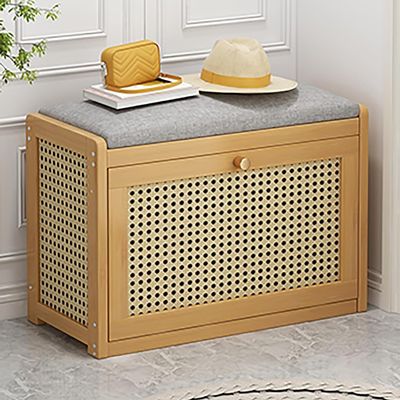 HOBIBA Organizer Entryway Shoe Bench with Storage,Bench Shoe Storage,Bench Rack Cushion Shoe Cabinet Storage Indoor for Bedroom, Hallway (Size:70 * 25 * 45cm,Color:A)