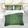 HOBBOY Green Sunflower Duvet Cover Sets 3 Pieces Garden Floral Duvet Quilt Cover with Zipper 2 Pillow Shams Gustav Klimt Art Bedding Sets King view 1