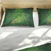 HOBBOY Green Sunflower Duvet Cover Sets 3 Pieces Garden Floral Duvet Quilt Cover with Zipper 2 Pillow Shams Gustav Klimt Art Bedding Sets King view 4