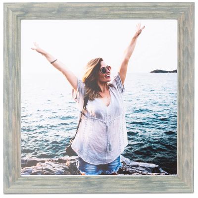 ArtToFrames 16x19 Inch Green Picture Frame, This 1.50 Inch Custom Wood Poster Frame is Green - Comes with Foam Backing 3/16 inch and Regular Glass (FBPL0066-56673-YGRN-16x19)