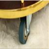 Pimex Trolley Bar Serving Cart, Wine Cart for Home Kitchen Hotel Serving Trolleys 3 Layers Tea Cart Stainless Steel Dining Cart Wooden Tray Rolling Storage Tool Cart view 4