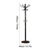 TOOSII Coat Rack Freestanding Household Floor-mounted Coat Rack Metal Single-rod Coat Rack Is Suitable for Bedroom Living Room Corner Vertical Hanger Hallway/Entrance Hanger Brackets view 2