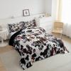 Erosebridal Western Cowhide Bedding Sets Highland Cow Skull Fur Print Full Comforter Set for Boys Men Boho Aztec Comforter Tribal Exotic Bohemian Bed Duvet Set Brown Southwestern Animal Room Decor view 3