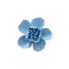 AMERRY Ceramic Wall Flower Decor Artificial 3D Flower Wall ArtHandmade 3D Wall Art Hanging Sculpture Porcelain Flower Wall Dcor (Blue,Cherry Blossom,2.76") view 1