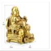 AKYLDI Laughing Buddha Statues Sitting on Emperor's Chair for Good Luck & Happiness Feng Shui Buddha Figurines Maitreya Figure view 2