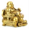 AKYLDI Laughing Buddha Statues Sitting on Emperor's Chair for Good Luck & Happiness Feng Shui Buddha Figurines Maitreya Figure view 4