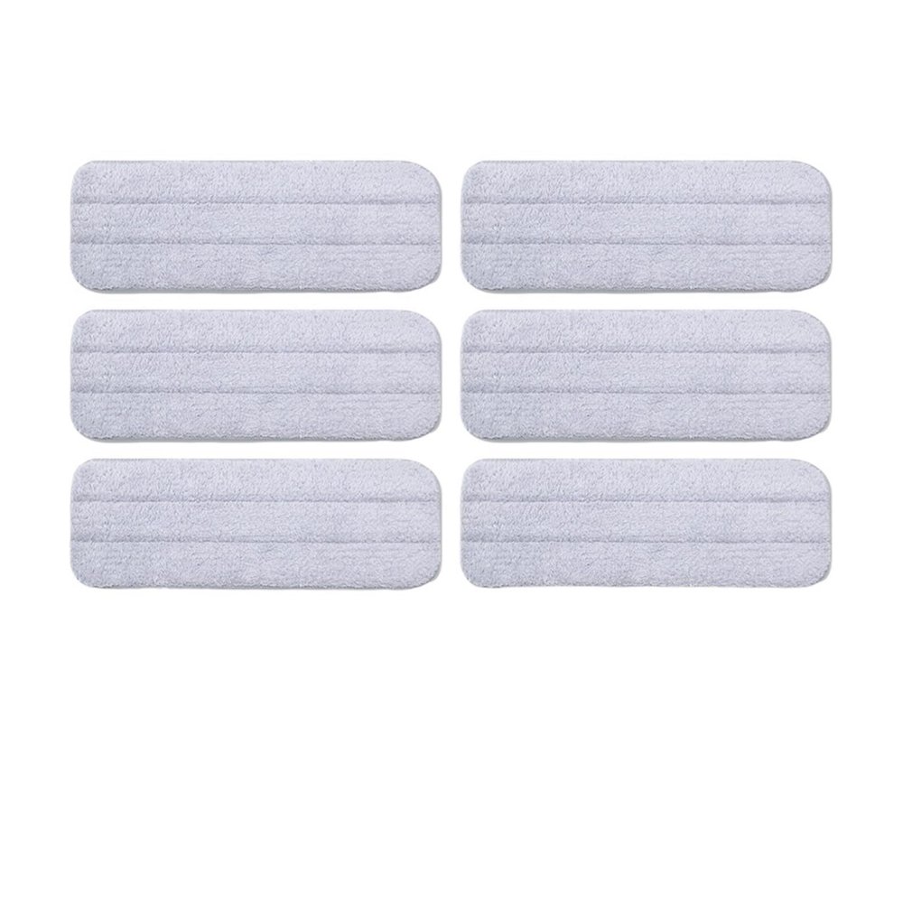 SteFik Mop Rags. Compatible for Deerma TB500 / TB800 360 Degree Rotating Handheld Sweeper Mop Cloths Rag Replacement Parts Accessories (Color : 6PCS Mop)