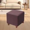 Bifaunvogel Ottoman Cover Square Jacquard Stretch Square Ottoman Slipcovers Thick Folding Storage Covers Square Footstool Protector with Elastic Bottom for Living Room S Coffee view 2