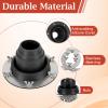 Tent Stove Jack Kit Black, Silicone High Temp Flexible Roof Jack Pipe Boot Metal Roofing Pipe Flashing for Bell Tent,Yurt,Wood Burner,Travel Stove (Pipe OD 1 3/4"-3 1/4") view 4
