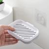 HEXEH soap Holder/soap Dish Combination Wall-Mounted Side-Pull Drain Soap Dish, Plastic Soap Holder with Dense Drain Holes, Can Be Used As an for Friends Moving to a New Home Bar Soap Holde view 4
