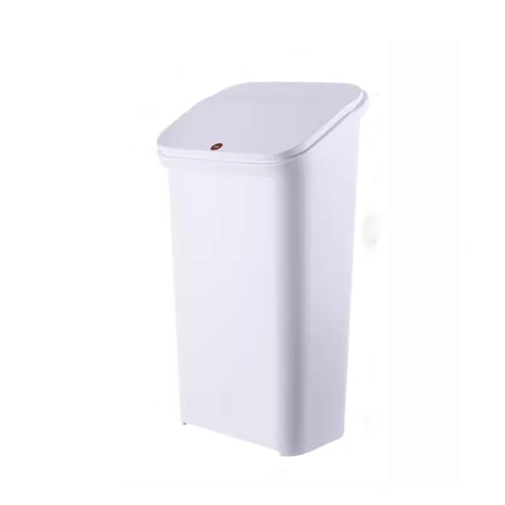 WAOCEO Dustbin Trash Can Office Diaper Storage Bucket Large Capacity School Dormitory Kitchen Press with Lid, 20L Kitchen Bin (Color : C)
