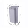 WAOCEO Dustbin Trash Can Office Diaper Storage Bucket Large Capacity School Dormitory Kitchen Press with Lid, 20L Kitchen Bin (Color : C) view 2