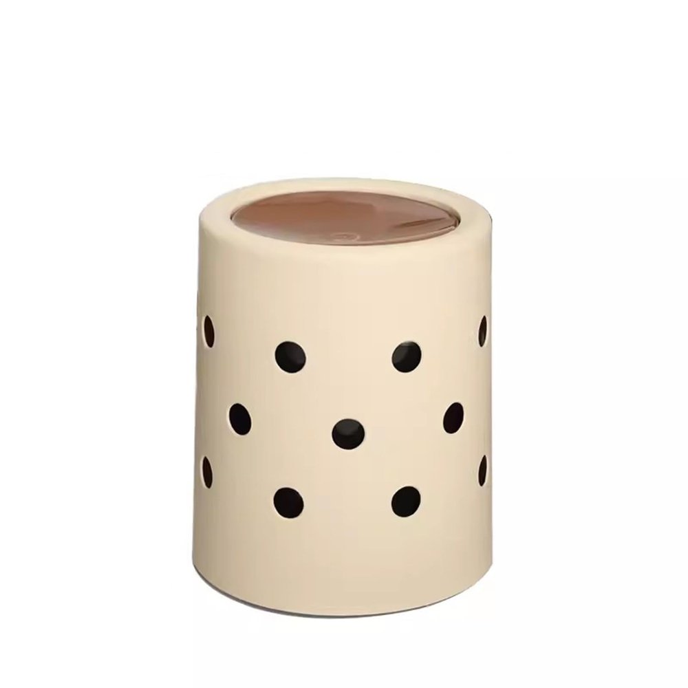 WAOCEO Dustbin Swing lid Trash Can Kitchen Living Room Bathroom Flip Lid with Inner Bucket Plastic Waste Paper Basket, 5L/10L Kitchen Bin (Color : B, Size : 5L)