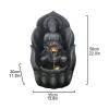 HARAY Tabletop Water Fountain Desktop Lucky Buddha Statue Flowing Water Fountain Living Room Entrance Decoration Home Decoration Landscape Decoration Office Relaxation Meditation Fountain (Size : B) view 2