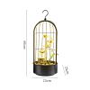 Tabletop Water Fountain Tabletop Fountain, Water Fall Indoors, Fountain Desktop 5-Tier Indoor Relaxation Fountains Waterfall, Black Birdcage Decoration Design Fountain Waterfall for Indoor Spaces Offi view 2
