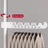 Clothing display rack Clothing display rack with adjustable height and width, available in various styles for you to choose from (Color : Black, Size : Seven poles) view 4