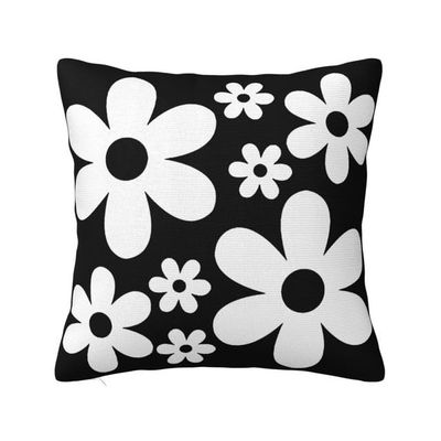 Sokomurg Vintage Floral Throw Pillow Covers Farmhouse Home Decorative Pillow Cases Retro Cotton Plush Square Decorative Cushion Covers for Sofa Bedroom Car 18x18 Inch
