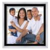 CustomPictureFrames.com 12x12 Frame Silver with Black Picture Mat for 12x12 Photo - Silver 15x15 Frame to Display Print or Poster Measuring 12x12 Inches with Black Photo Mat view 2