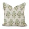 Light Green Flower Decorative Throw Pillow Covers 18x18in Zipped Farmhouse Square Accent Pillowcase Cushion Cover Case for Bedroom Sofa Couch Coffee Bar Club Pub Home Decor view 1