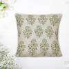 Light Green Flower Decorative Throw Pillow Covers 18x18in Zipped Farmhouse Square Accent Pillowcase Cushion Cover Case for Bedroom Sofa Couch Coffee Bar Club Pub Home Decor view 4