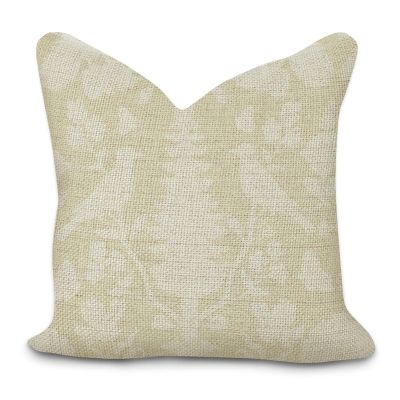 Chenonceau Birds and Botanicals Aquamarine Decorative Throw Pillow Covers 20x20in Zipped Farmhouse Square Accent Pillowcase Cushion Cover Case for Sofa Couch Coffee Bar Club Pub Home Decor