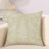 Chenonceau Birds and Botanicals Aquamarine Decorative Throw Pillow Covers 20x20in Zipped Farmhouse Square Accent Pillowcase Cushion Cover Case for Sofa Couch Coffee Bar Club Pub Home Decor view 3
