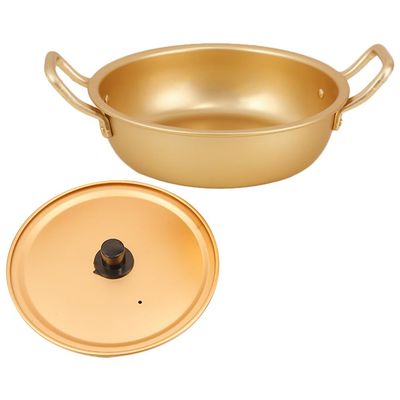 Camping Cooking Pot Sauce Pot Aluminum Soup Stock Daily Use Soup Kitchen Cooking with Lid Milk Heating Stock Household Cooking Stew