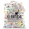 JNIAP Florida Canvas Tote Bag Florida Trip Gift Flo Rida Reusable Shopping Bags(Floridas) view 1