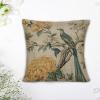 Yellow Grey Chinoiserie Floral and Bird Decorative Throw Pillow Covers 18x18in Zipped Farmhouse Square Accent Pillowcase Cushion Cover Case for Bedroom Sofa Couch Coffee Bar Club Pub Home Decor view 4