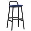 ANram Counter Stools Bar Chair Modern Style Chair Bar, Armless Barstool Chair, Velvet Fabric Upholstered Back & Cushion, for Bar, Kitchens, Dining Areas and Living Rooms view 1