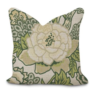 Cheyan White Floral Decorative Pillow Covers 18x18in Chinoiserie Asian Pillowcase Farmhouse Throw Cushion Cover Cases for Couch Sofa Bed Living Room Home Decoration Birthday Gifts