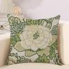 Cheyan White Floral Decorative Pillow Covers 18x18in Chinoiserie Asian Pillowcase Farmhouse Throw Cushion Cover Cases for Couch Sofa Bed Living Room Home Decoration Birthday Gifts view 3