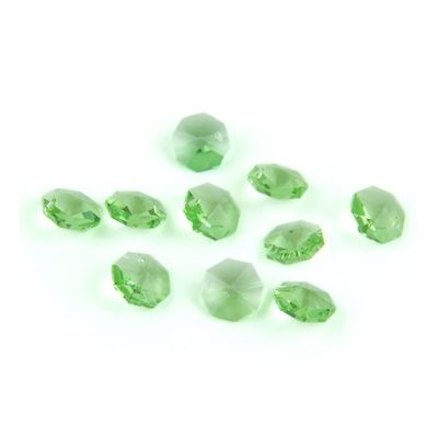 Chandelier Crystal Prisms Pendants 14mm Octagon Beads with 1 Hole/2 Holes Crystal Lighting Lamp for Home Wedding & DIY Chandelier Crystal Prisms Pendants (Color : 1 Hole, Size : 500pcs)