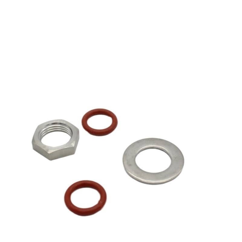 Lock Nut Weldless Bulkhead Kit 1/2" BSP/NPT Thermometer Install Kit For Keg or Kettle Homebrew Fitting(BSP)