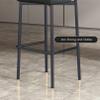 ANram Velvet Bar Stools Set of 2, Counter Height Barstools with Back, Counter Stools and Black Metal Kitchen Height for Bar Pub Cafe view 3