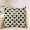 Timur Weave in Sky Blue Background Cushion Cover Cases with Zipper 16x16in Farmhouse Cotton Linen Square Throw Pillow Cases for Living Room Bed Couch Sofa Chair Home Dcor Housewarming Gifts view 3