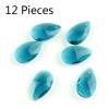 Chandelier Crystal Prisms Pendants 12 Pieces Beads Lighting Accessories Crystal Teardrop Prism Parts 22mm Chandelier Crystal Prisms Pendants (Color : Zircon Blue) view 2