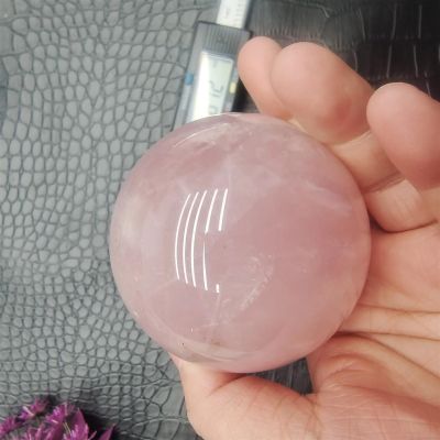 AtkitS Beautiful Natural Pink Rose Quartz Magic Crystal Healing Ball Sphere Home Decor Crafts (Size : 51-60mm)