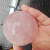 AtkitS Beautiful Natural Pink Rose Quartz Magic Crystal Healing Ball Sphere Home Decor Crafts (Size : 51-60mm) view 2