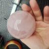 AtkitS Beautiful Natural Pink Rose Quartz Magic Crystal Healing Ball Sphere Home Decor Crafts (Size : 51-60mm) view 4