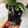 AtkitS Beautiful Natural Rock Quartz Crystal Cluster Smoky Crystal Mineral Specimen Home Decoration Healing Gemstone (Size : 400-500g) view 3