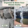 ECOHomes Bed Sheet Organizer Label Bands (Mix 10PCs Pack, White) view 3