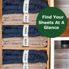 ECOHomes Bed Sheet Organizer Label Bands (Mix 10PCs Pack, White) view 4