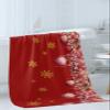 3 Piece Bath Towel Set, Red Christmas Towels Set for Bathroom Soft Bath Shower Towels Absorbent Bathroom Towels Set(Bath Towel, Hand Towel, Washcloth) Snowflake Winter Poinsettia Floral Xmas Ball view 3