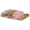 3 Piece Bath Towel Set, Seasonal Squirrels Christmas Towels Set for Bathroom Soft Bath Shower Towels Absorbent Bathroom Towels Set(Bath Towel, Hand Towel, Washcloth) Xmas Pine Tree Snowflakes Pink view 2
