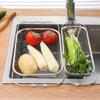 Cabilock Dish Draining Rack Sink Dish Drying Rack Expandable Stainless Steel Kitchen Sink Accessory view 4