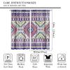 AuiMzoo Southwestern Tribal Aztec Curtains, Native Aboriginal Geometric Western Boho Geometric Abstract Prints, Bedroom Living Room Curtains84X84 Inch view 2