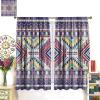 AuiMzoo Southwestern Tribal Aztec Curtains, Native Aboriginal Geometric Western Boho Geometric Abstract Prints, Bedroom Living Room Curtains84X84 Inch view 3