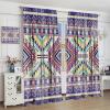 AuiMzoo Southwestern Tribal Aztec Curtains, Native Aboriginal Geometric Western Boho Geometric Abstract Prints, Bedroom Living Room Curtains84X84 Inch view 4
